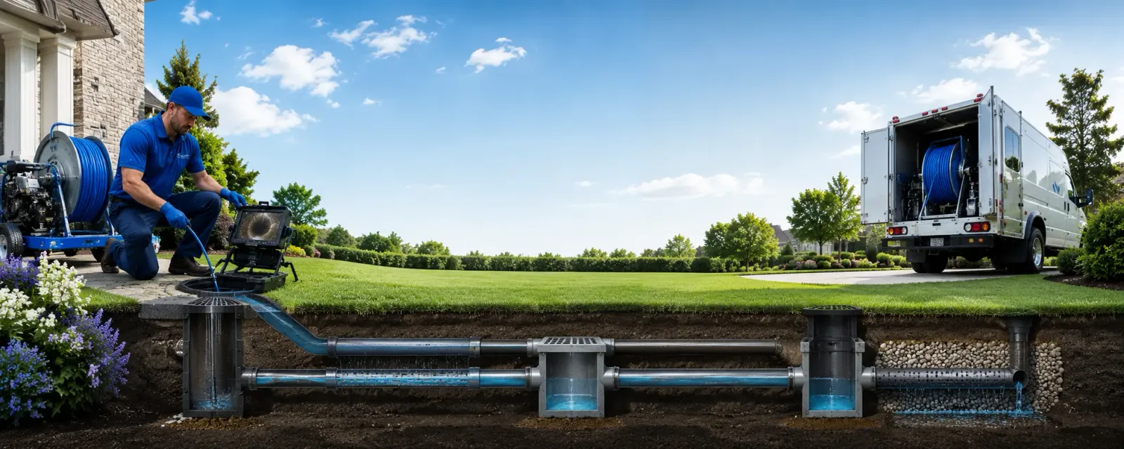 Outdoor drain cleaning information for Leedey, OK